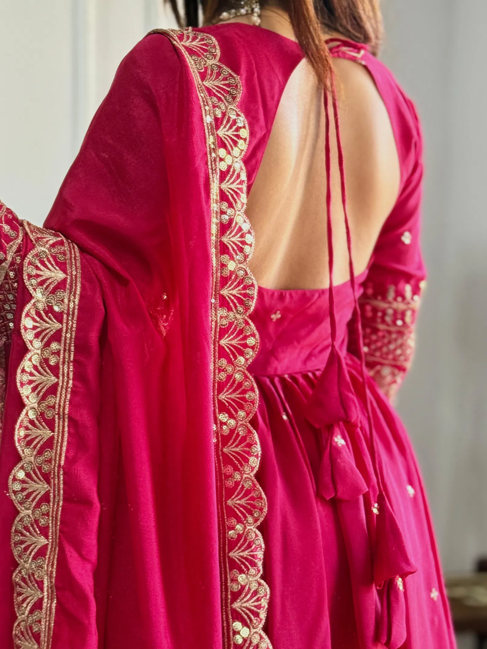 Dvd 5093 Vichitra Silk  With Embroidery Kurti Pant With Dupatta Exporters In India
